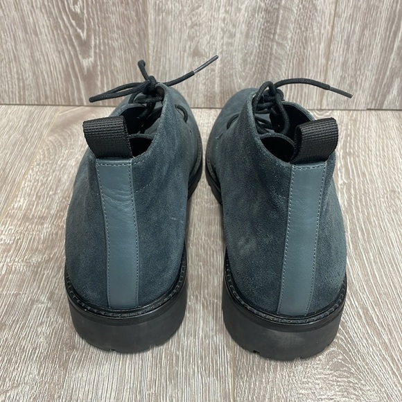 Calvin Klein Ultan Suede Leather Lug Sole Chukka Boots  Gray 11 - Picture 4 of 15
